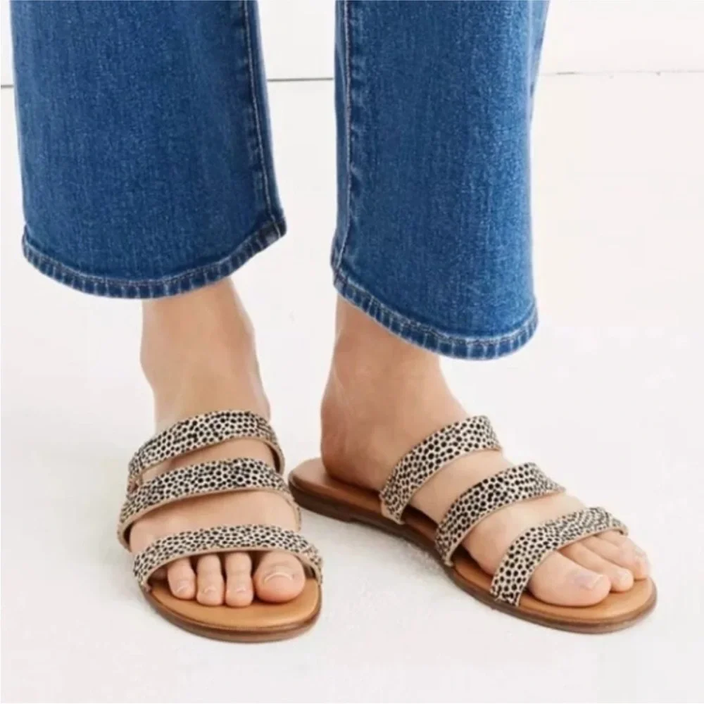 MADEWELL Ilana Sandal in Animal Print